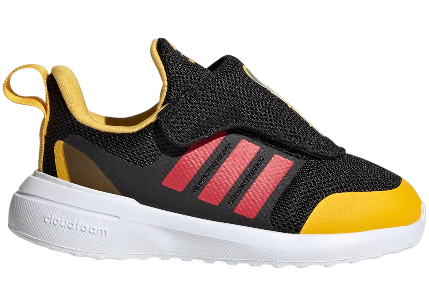 Детские кроссовки с принтом Adidas Fortarun Adidas, Core Black Better Scarlet Bold Gold