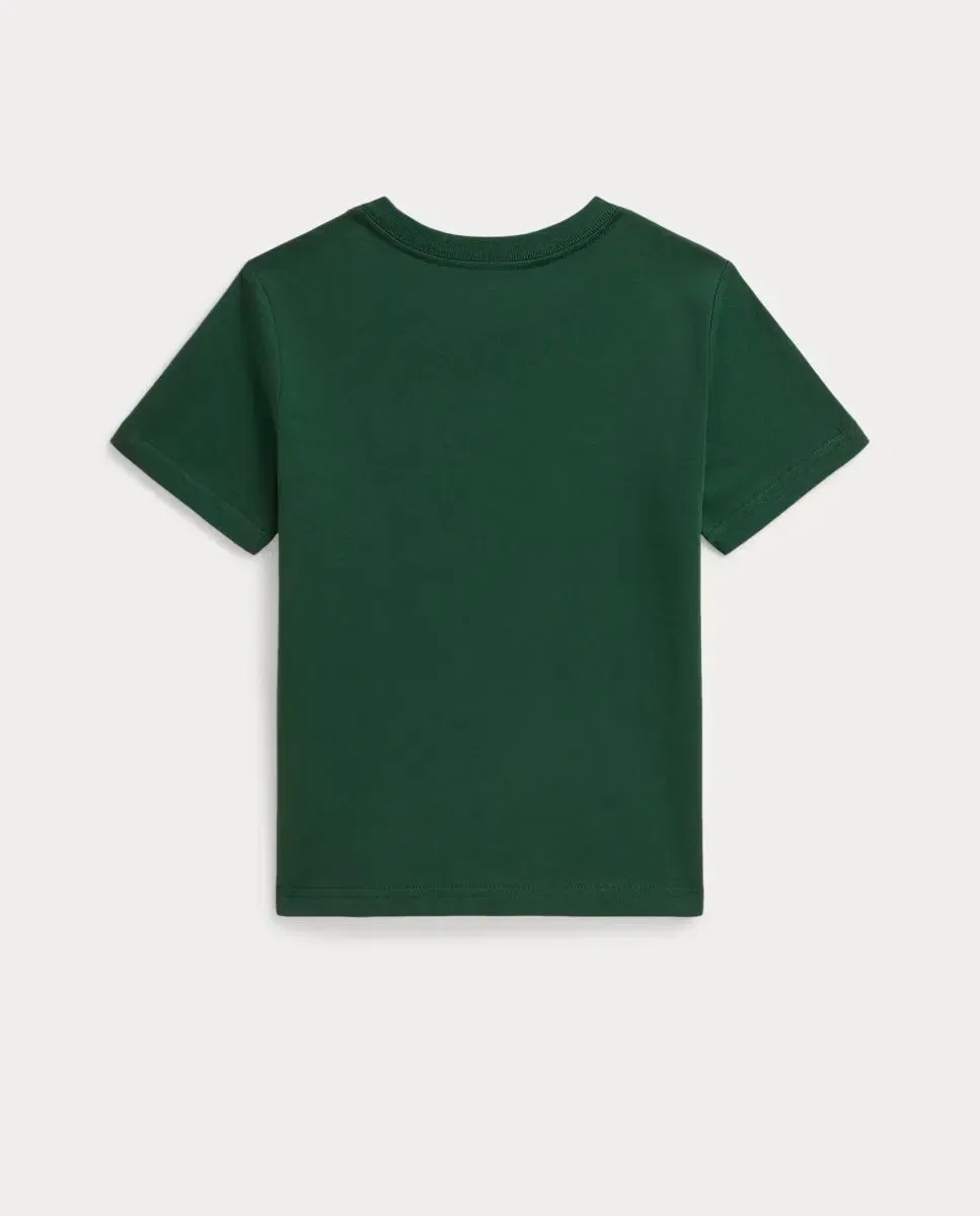 Детская футболка для девочек хлопковая Polo Ralph Lauren, Verde — фото 2