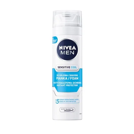 Пена для бритья для чувствительной кожи Nivea Men Sensitive Cool, 200 мл