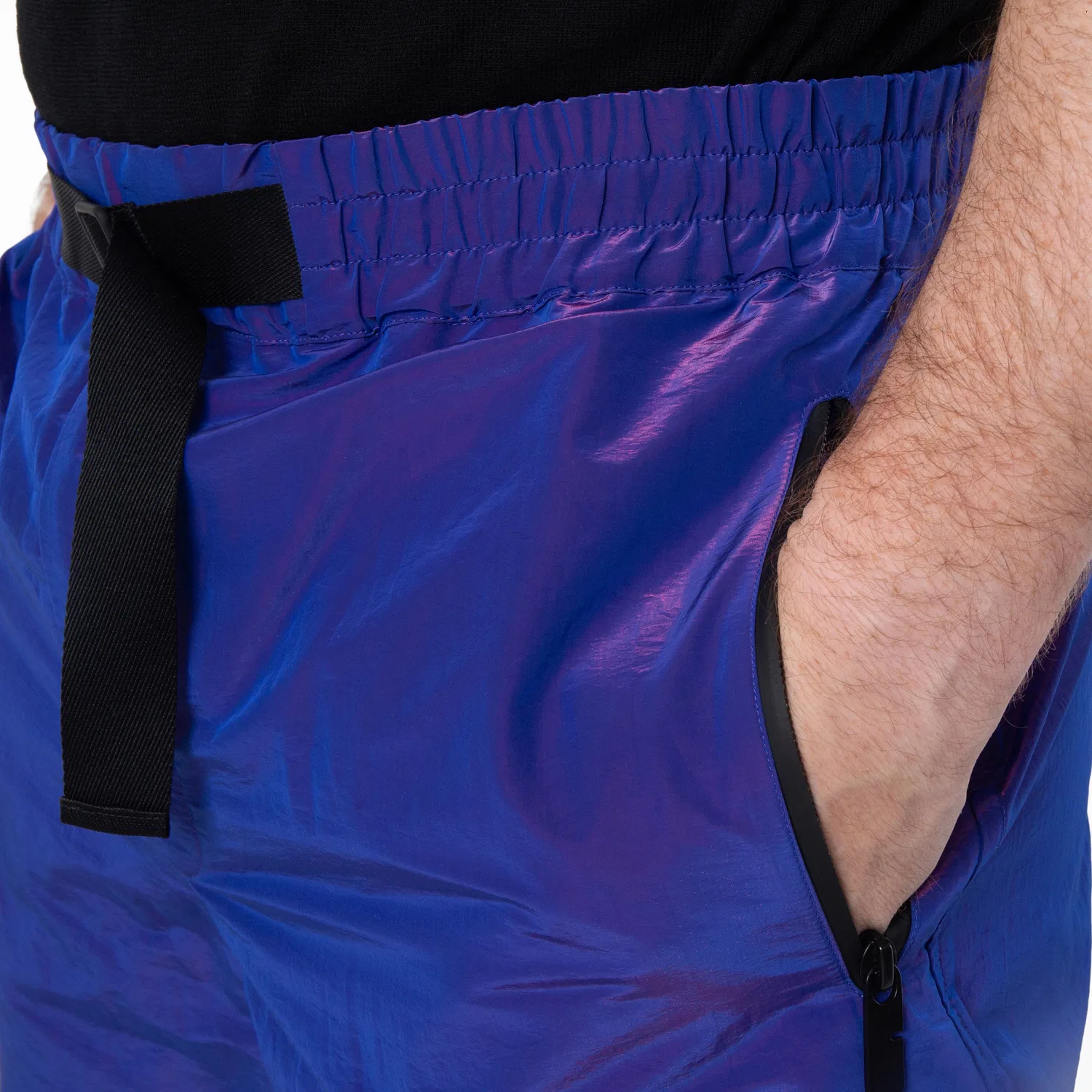 Шорты с переливающимся эффектом Iridescent Elasticated Waist Burberry, Volt — фото 3