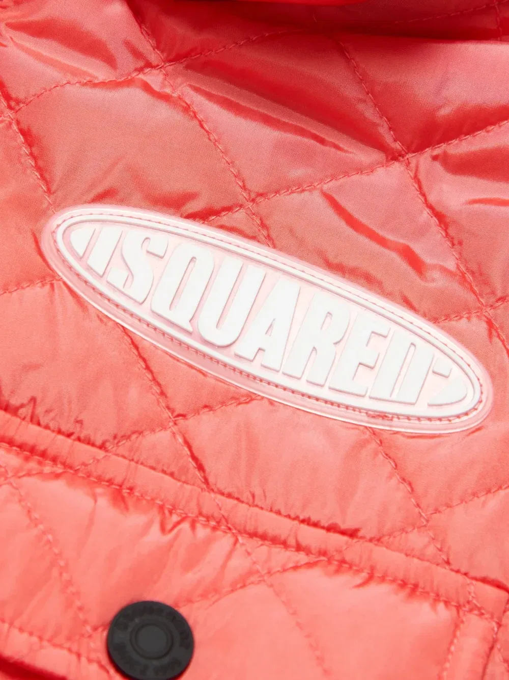 Стеганый жилет с капюшоном Dsquared2 Kids, розовый — фото 3