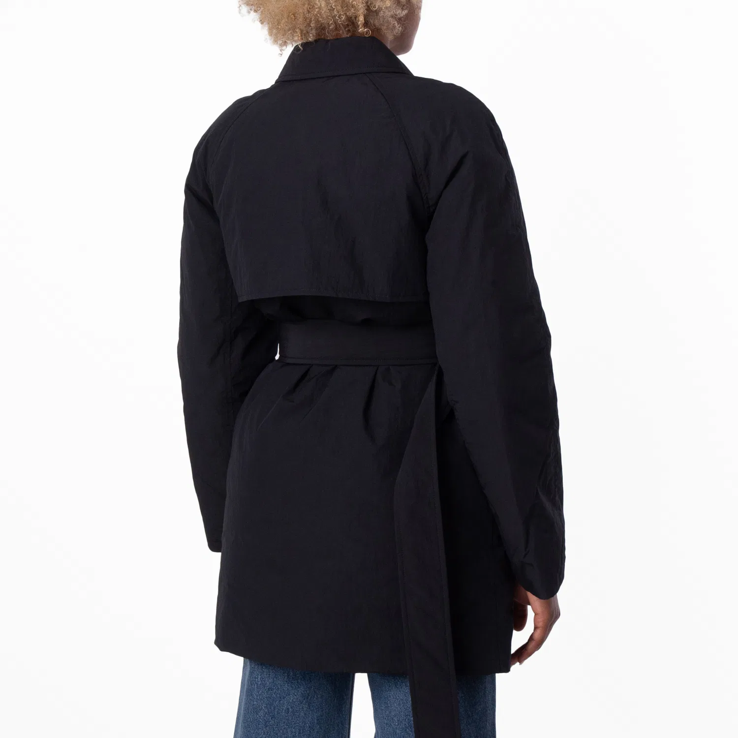 Пальто-автокуртка с утеплителем Short Single-Breasted Padded Car Coat Burberry, Black — фото 4