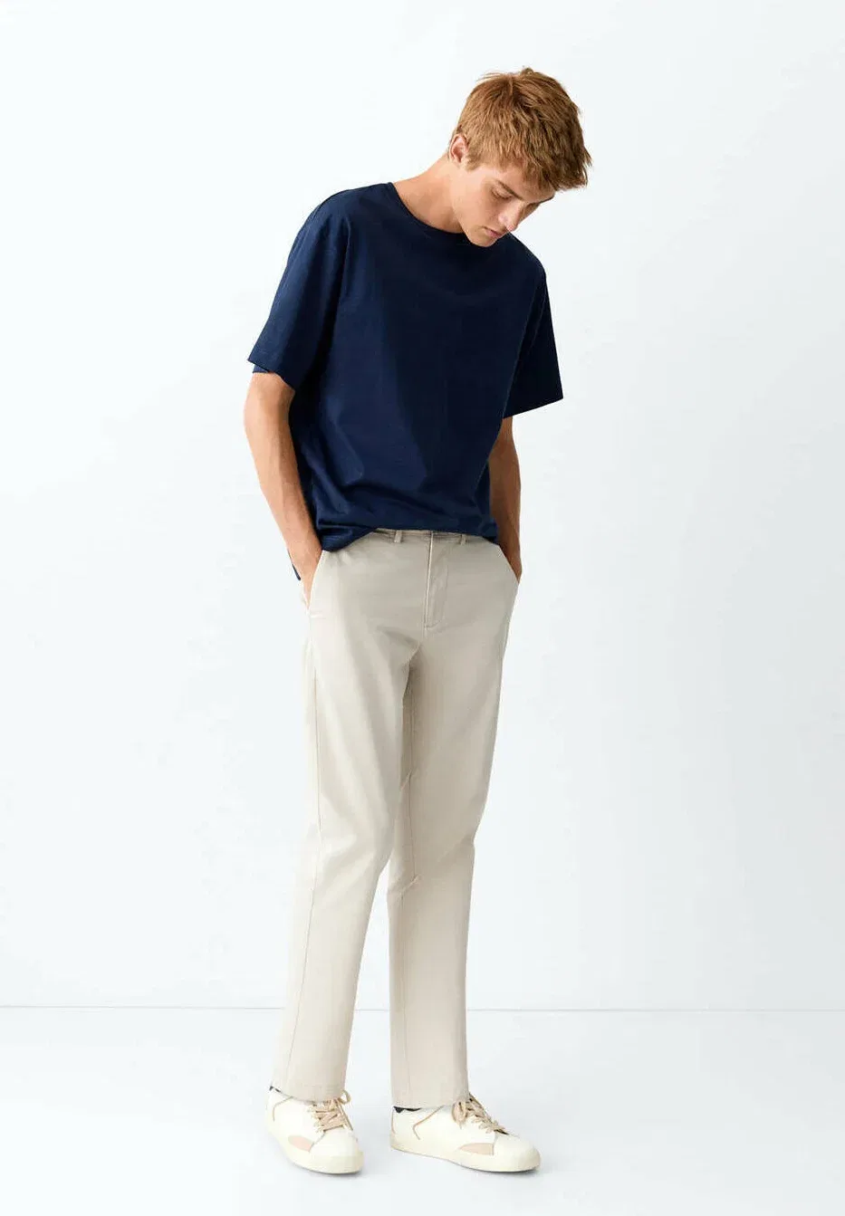 Подростковые - чиносы Mango Kids, Light Grey