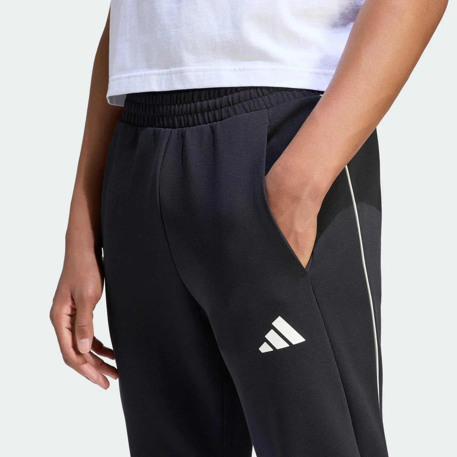 Мужские спортивные штаны с утеплением Stadium Adidas, Schwarz — фото 4