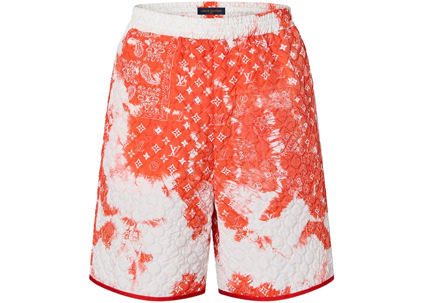 Мужские шорты с принтом Monogram Bandana Louis Vuitton, Orange White