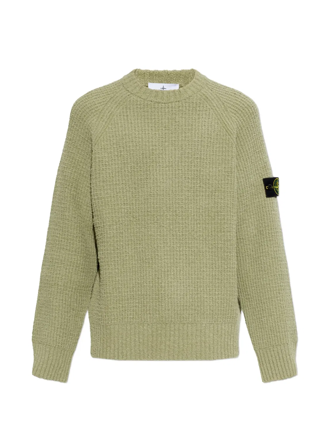 Stone Island Джемпер вафельной вязки зеленый