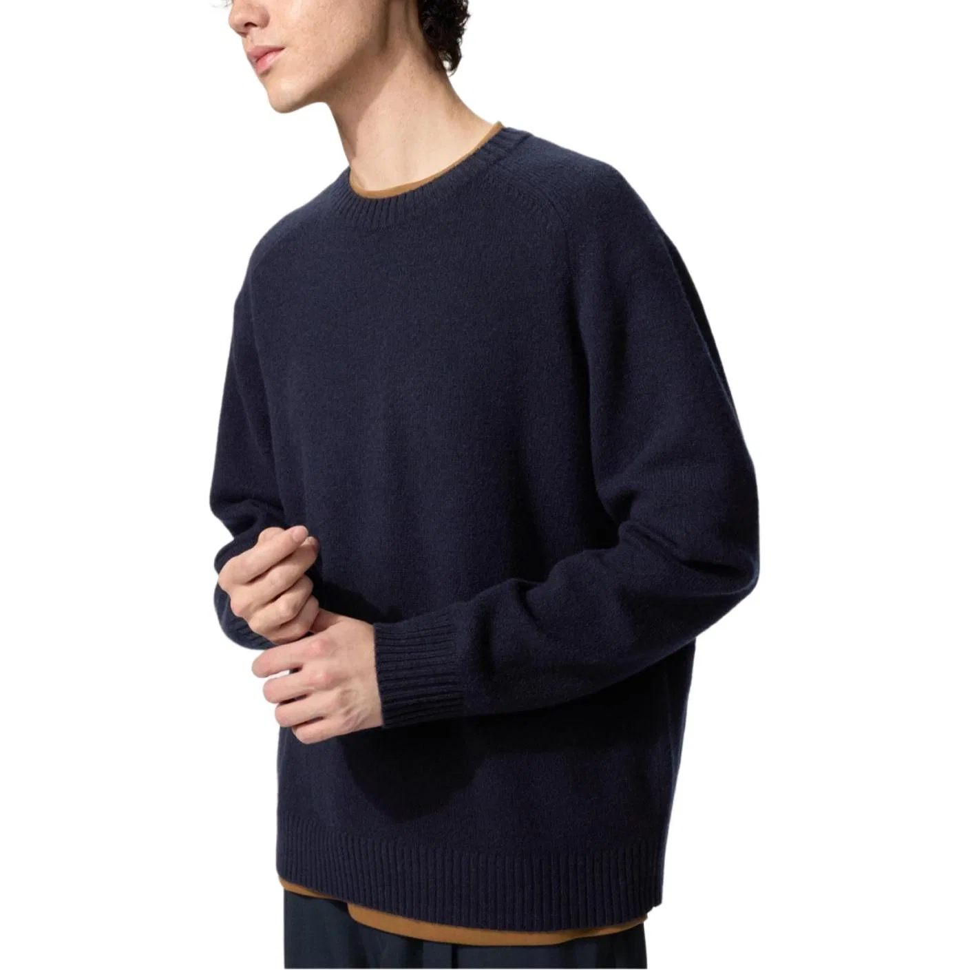 Детский джемпер с круглым вырезом Navy Blue SS26 Knitwear UNIQLO