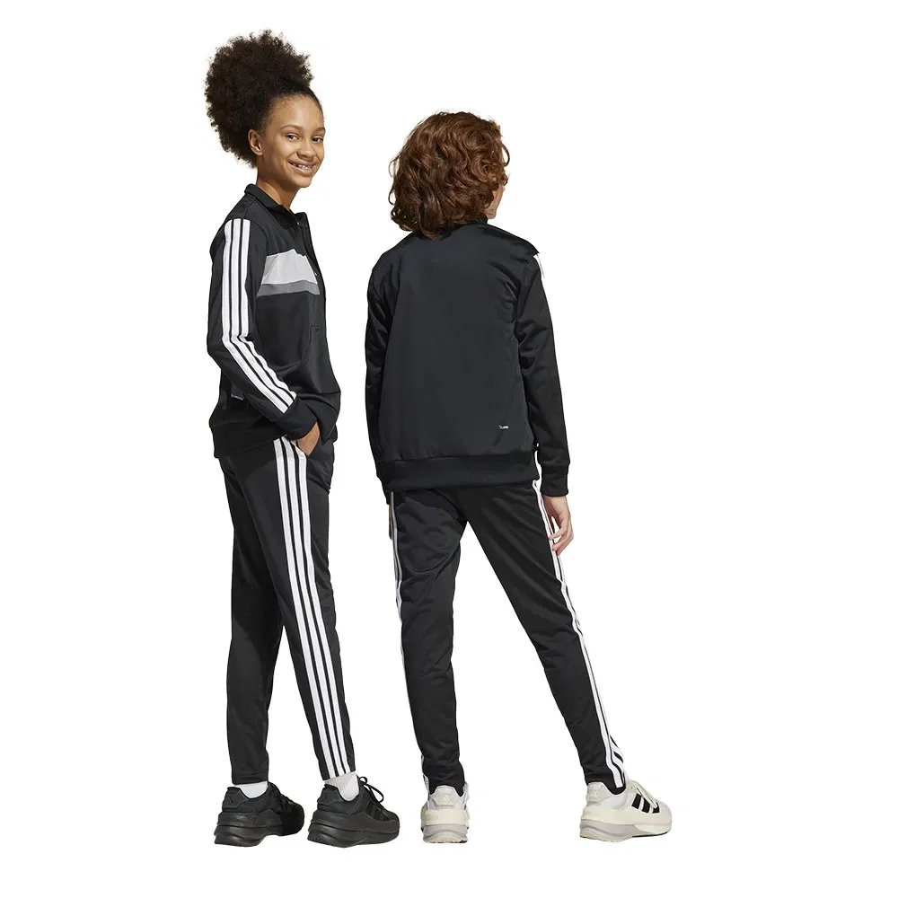 Спортивный костюм Tiberio 3 Stripes Tricot Adidas, черный — фото 2