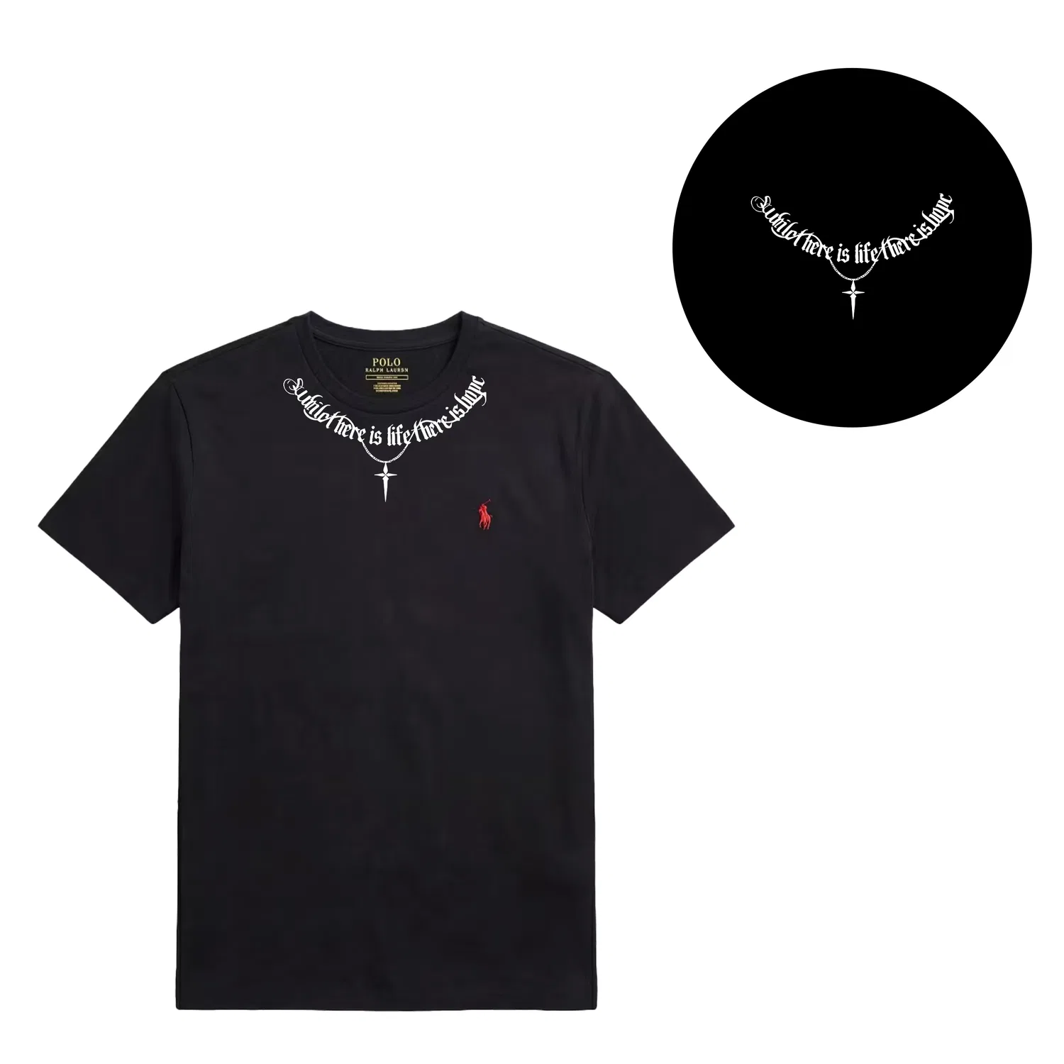 Футболка мужская с круглым вырезом Black Polo Ralph Lauren — фото 4