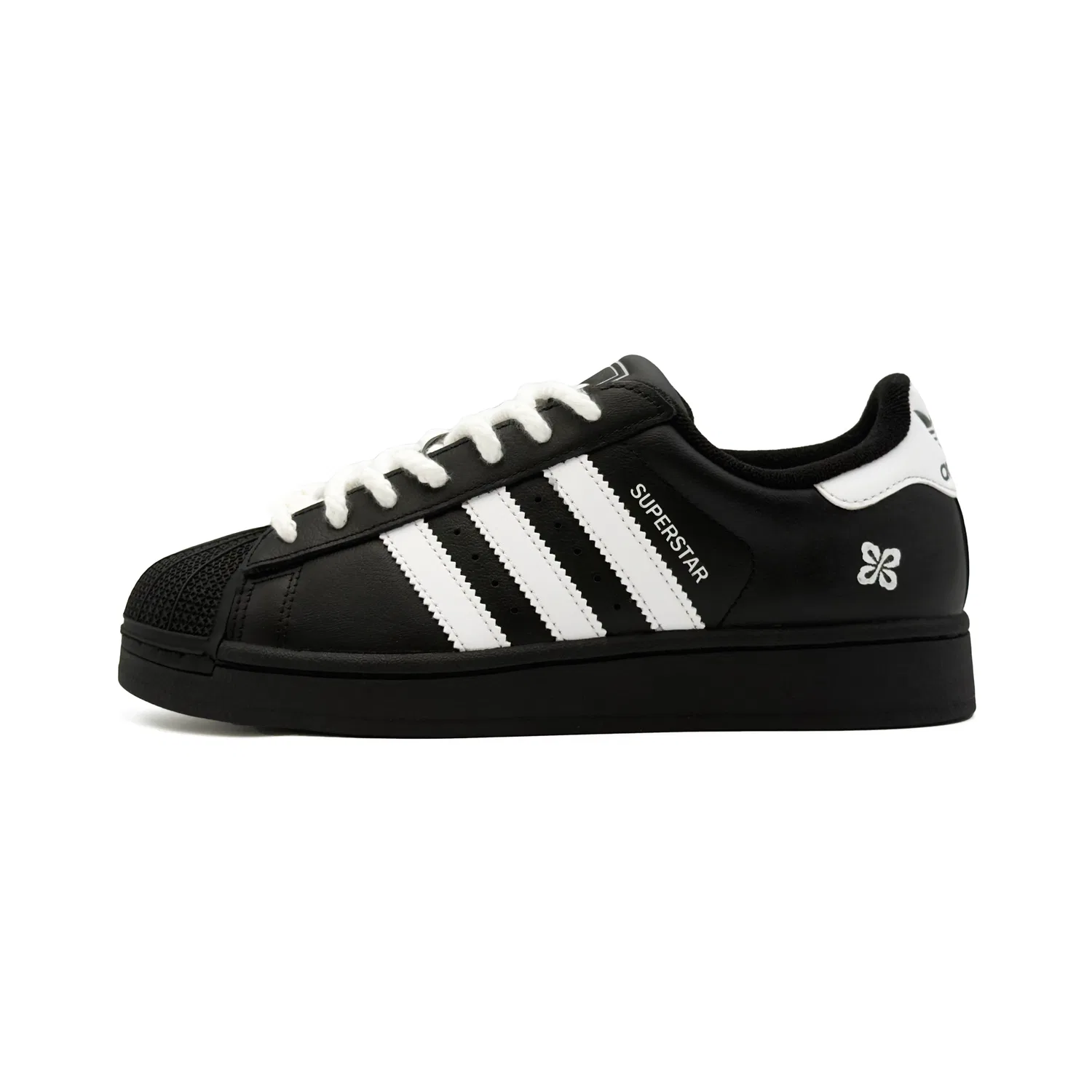 Детские кроссовки для скейтбординга с низким верхом Superstar, Adidas Originals, Black Gold