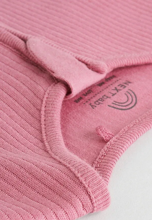 Комплект пижам из 3 штук с длинным рукавом Regular fit Two way zip sleep suit Next, pink, розовый — фото 4