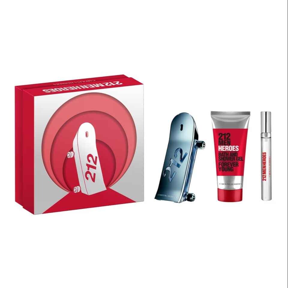 

Подарочный набор Carolina Herrera 212 Men Heroes, 3 предмета