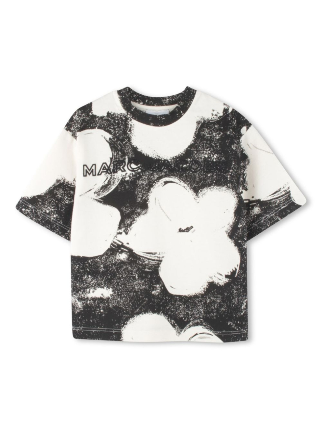 

Marc Jacobs Kids футболка с цветочным принтом, черный