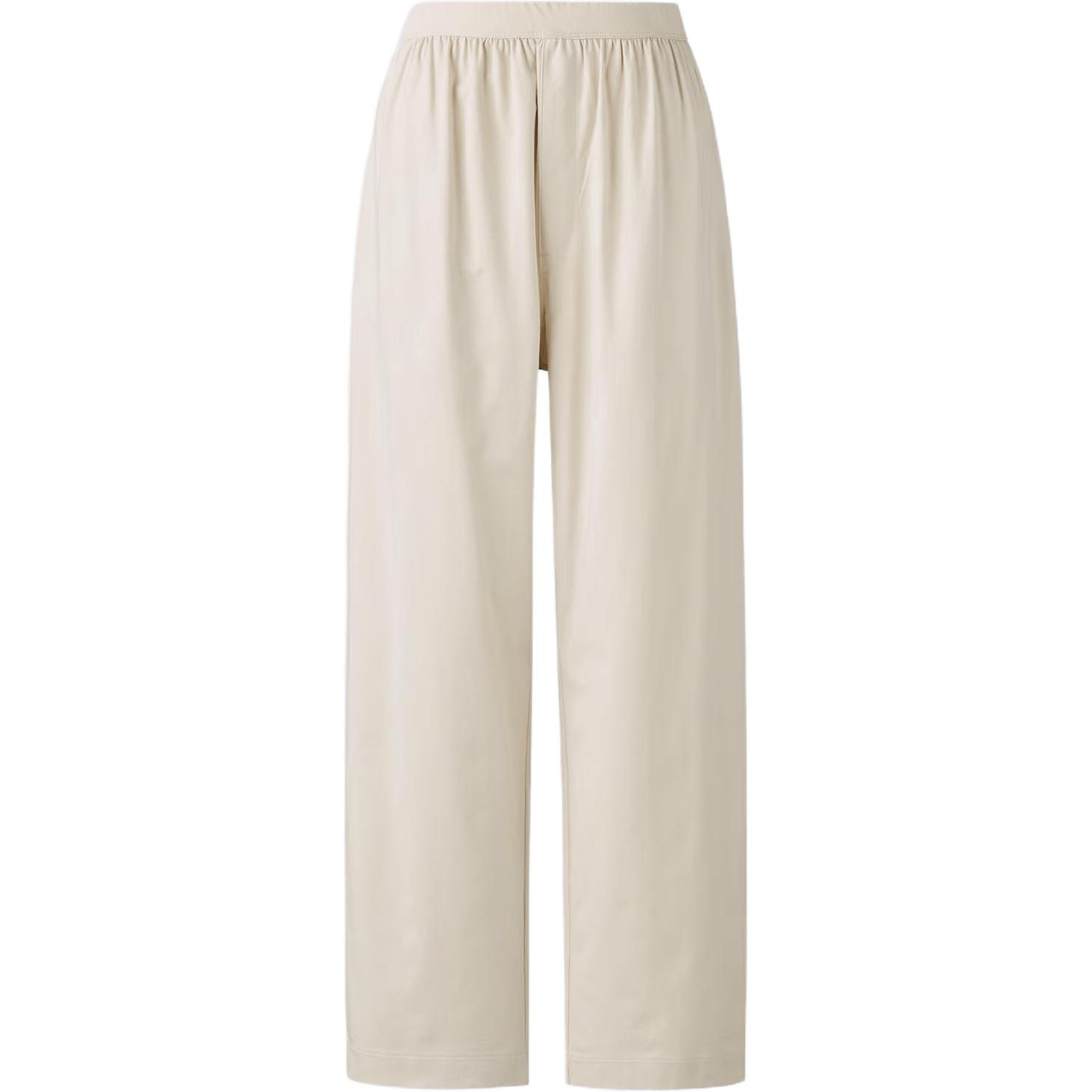 

U Collection SS25 повседневные брюки женские beige UNIQLO, бежевый