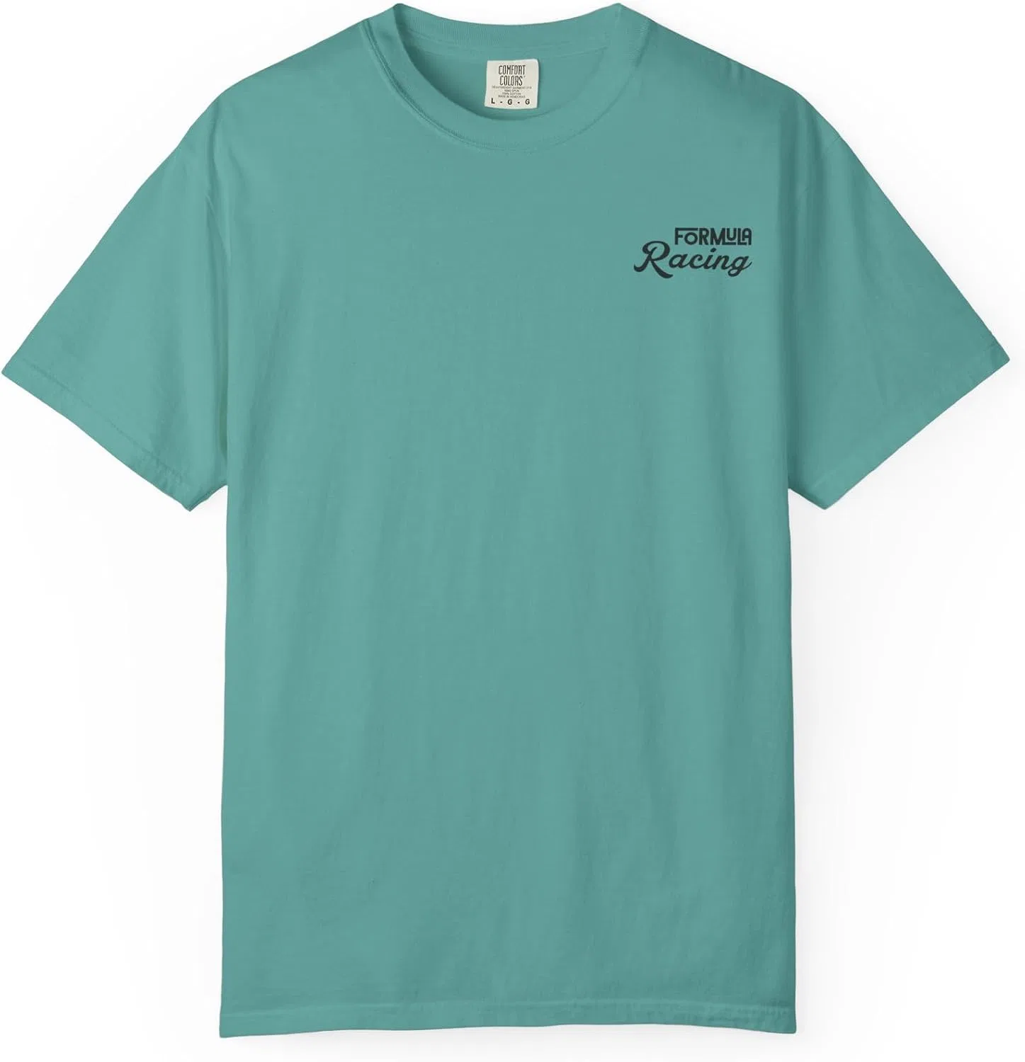 Мужская футболка с гоночной графикой Comfort Colors 1717, Seafoam
