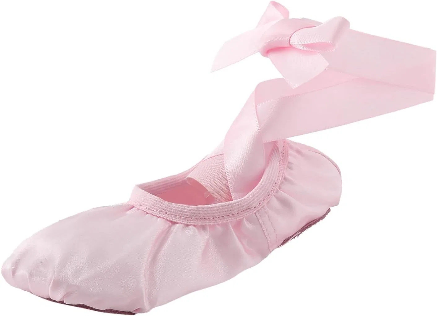 Детские балетки для девочек с атласными лентами, модель Ballet Shoes for Girls, бренд, Pink
