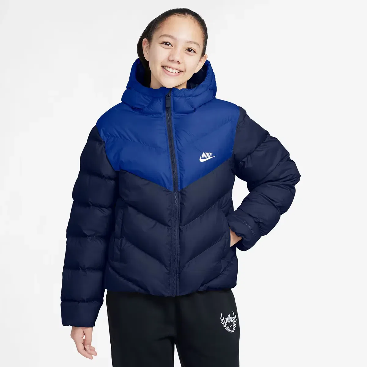 Детская куртка для мальчиков с принтом Sportswear All Day Play Nike, Azul Marino