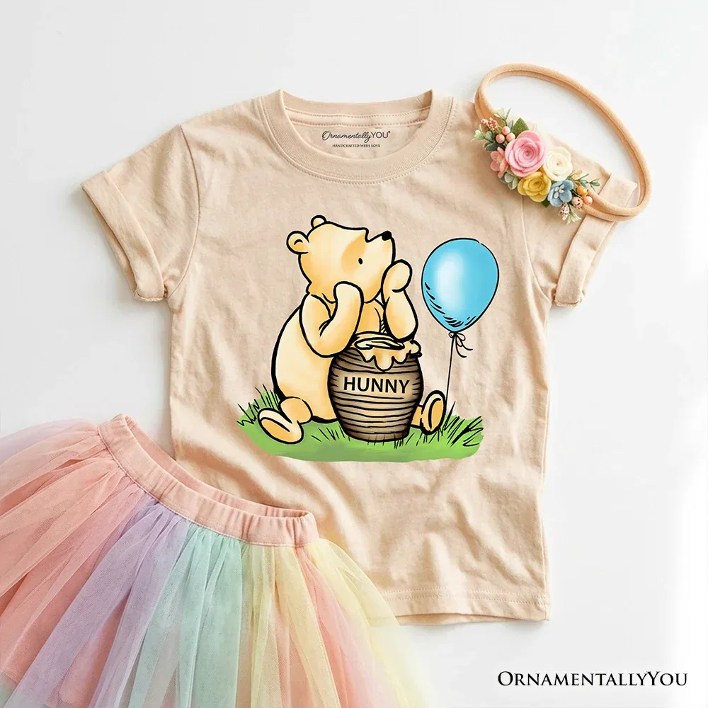 Детская футболка для мальчиков с принтом медвежонка Winnie-the-Pooh OrnamentallyYou, Sand