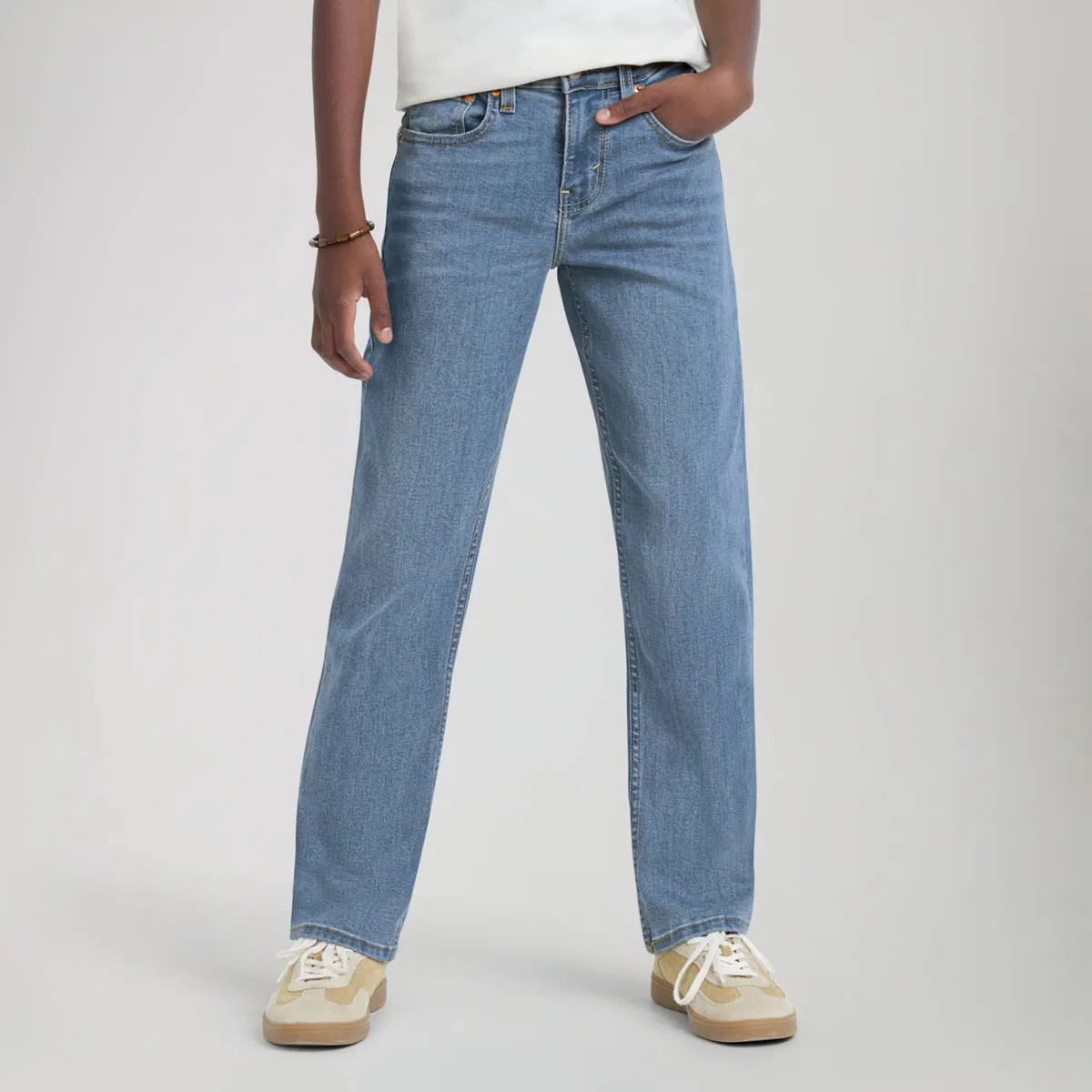 Джинсы прямого кроя 514 для мальчиков 8-20 лет Levi's, Basil Sky - Medium Wash — фото 2