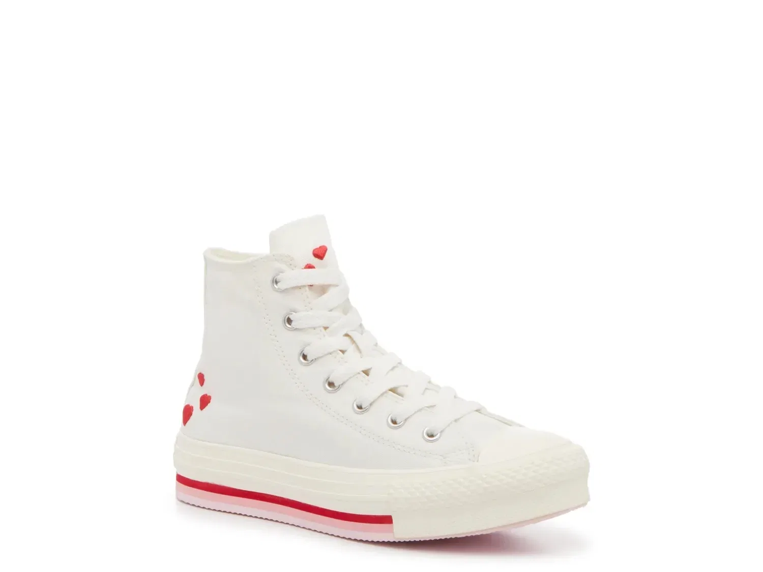 Кеды Chuck Taylor All Star Lift Platform, белый/розовый, Converse