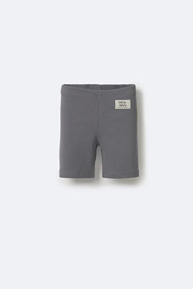 Детские шорты-леггинсы для девочек хлопковые Matchy Matchy, Anthracite
