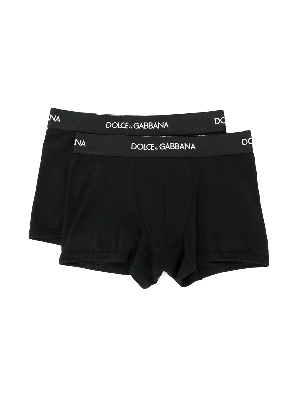 

Комплект из двух трусов-боксеров Dolce & Gabbana Kids, черный