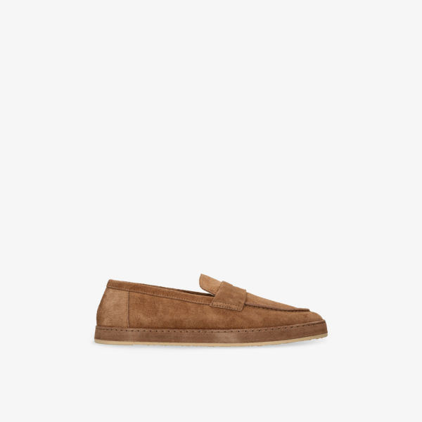

Лоферы Slip-On из замши Brunello Cucinelli, коричневый
