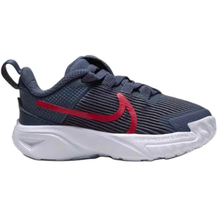 Кроссовки Star Runner 4 slip resistant abrasion resistant low top для малышей, темно-синие Nike, Dark Blue — фото 3
