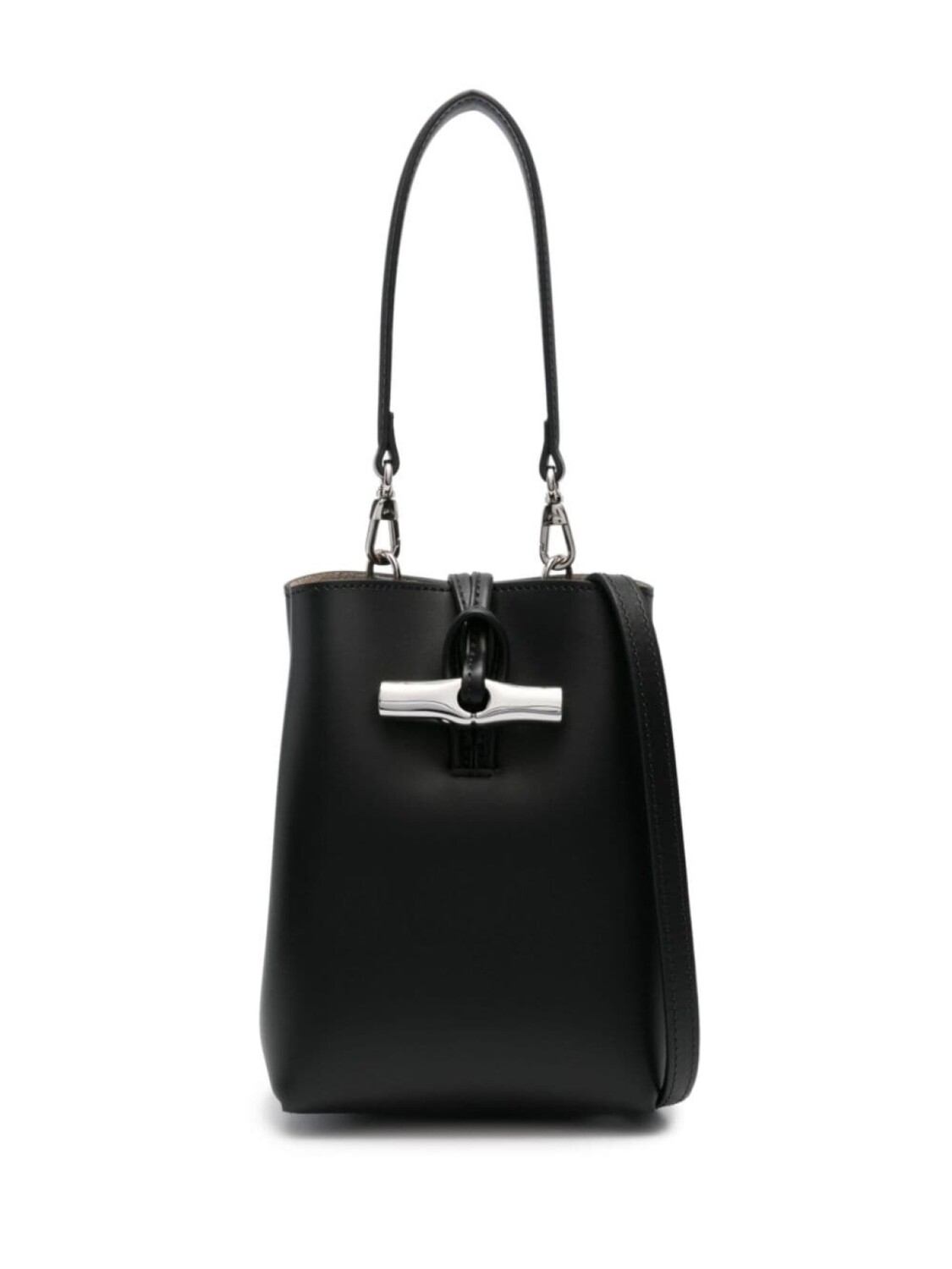 

Сумка-ведро Longchamp Le Roseau размера мини, черный