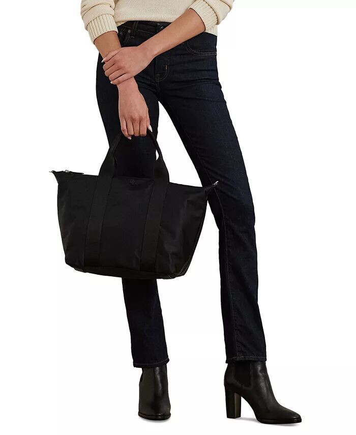 

Очень большая нейлоновая большая сумка Stevie Lauren Ralph Lauren, черный