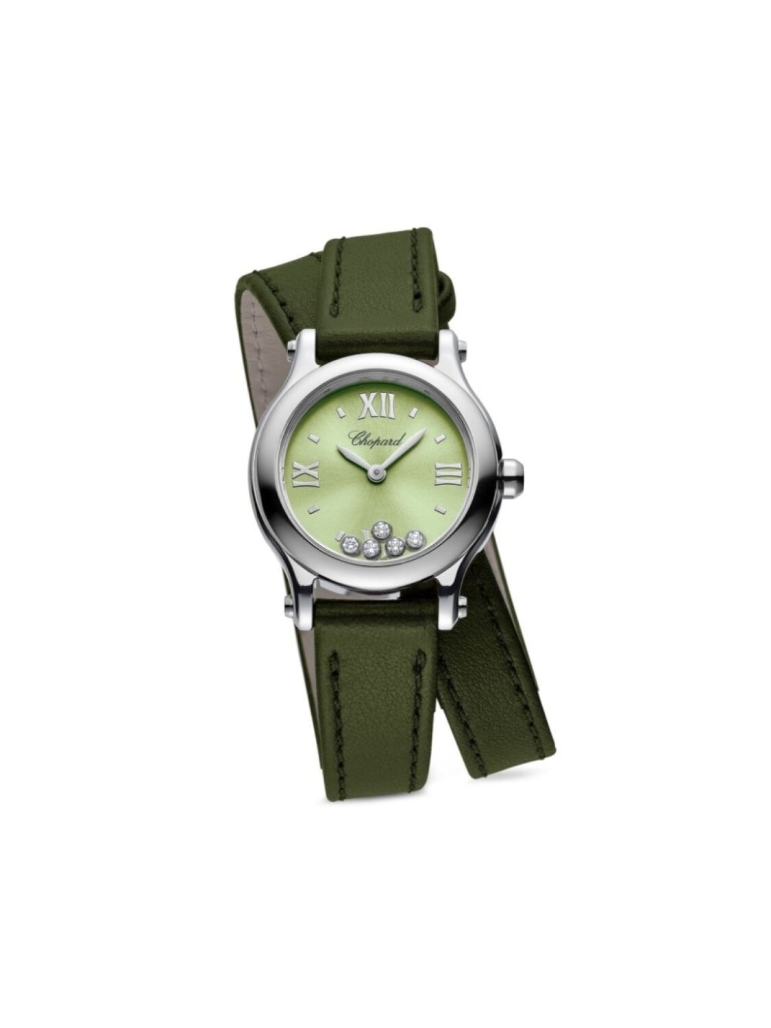 

Наручные часы Happy Sport 25 мм Chopard, зеленый