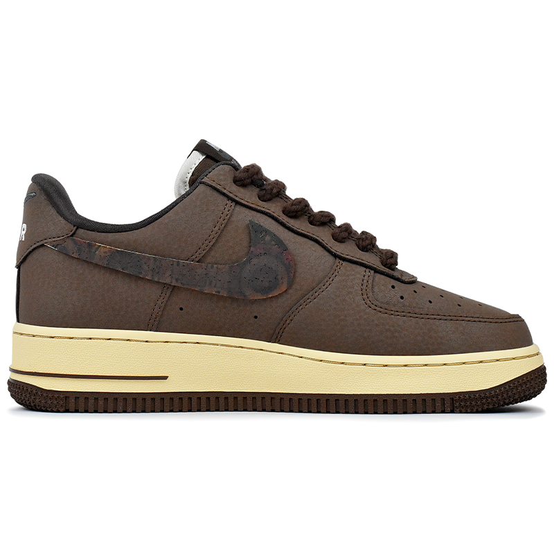 Nike Кроссовки Air Force 1 Abrasion Resistant Low top Skateboard Unisex цвета хаки-коричневый — фото 3