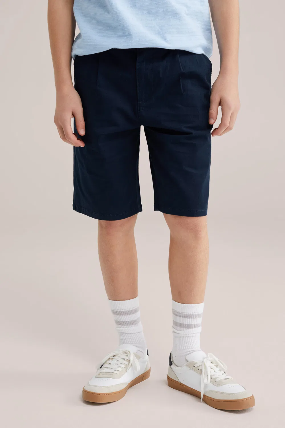 Брюки свободного кроя We Fashion, Navy — фото 3