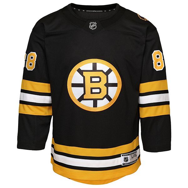 Футболка Boston Bruins Home Premier Player Jersey, черная, David Pastrnak Outerstuff — фото 3