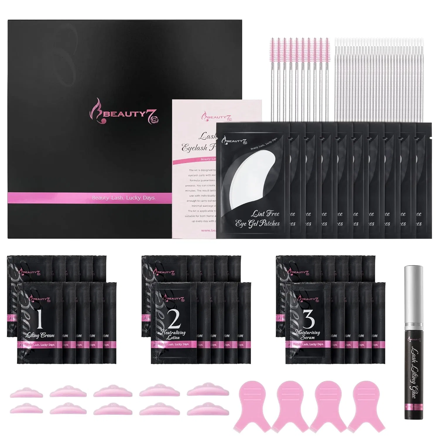 Набор для ламинирования ресниц и бровей от Beauty7 Beauty7