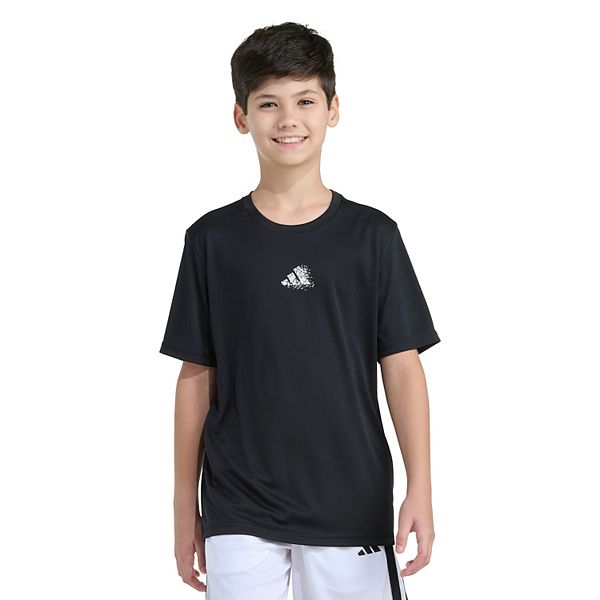 Футболка с коротким рукавом и градиентным принтом для мальчиков 8-20 Adidas, Blk Multi