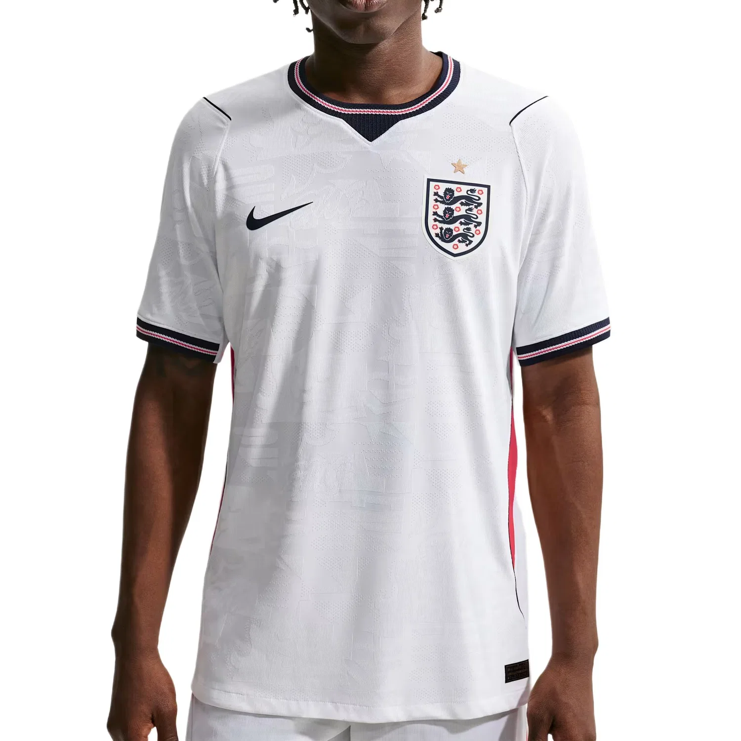 Футболка Англия 2026 Match Home мужская Aero-FIT Soccer Authentic Jersey Nike, White/Speed Red/Obsidian Black/Obsidian Black