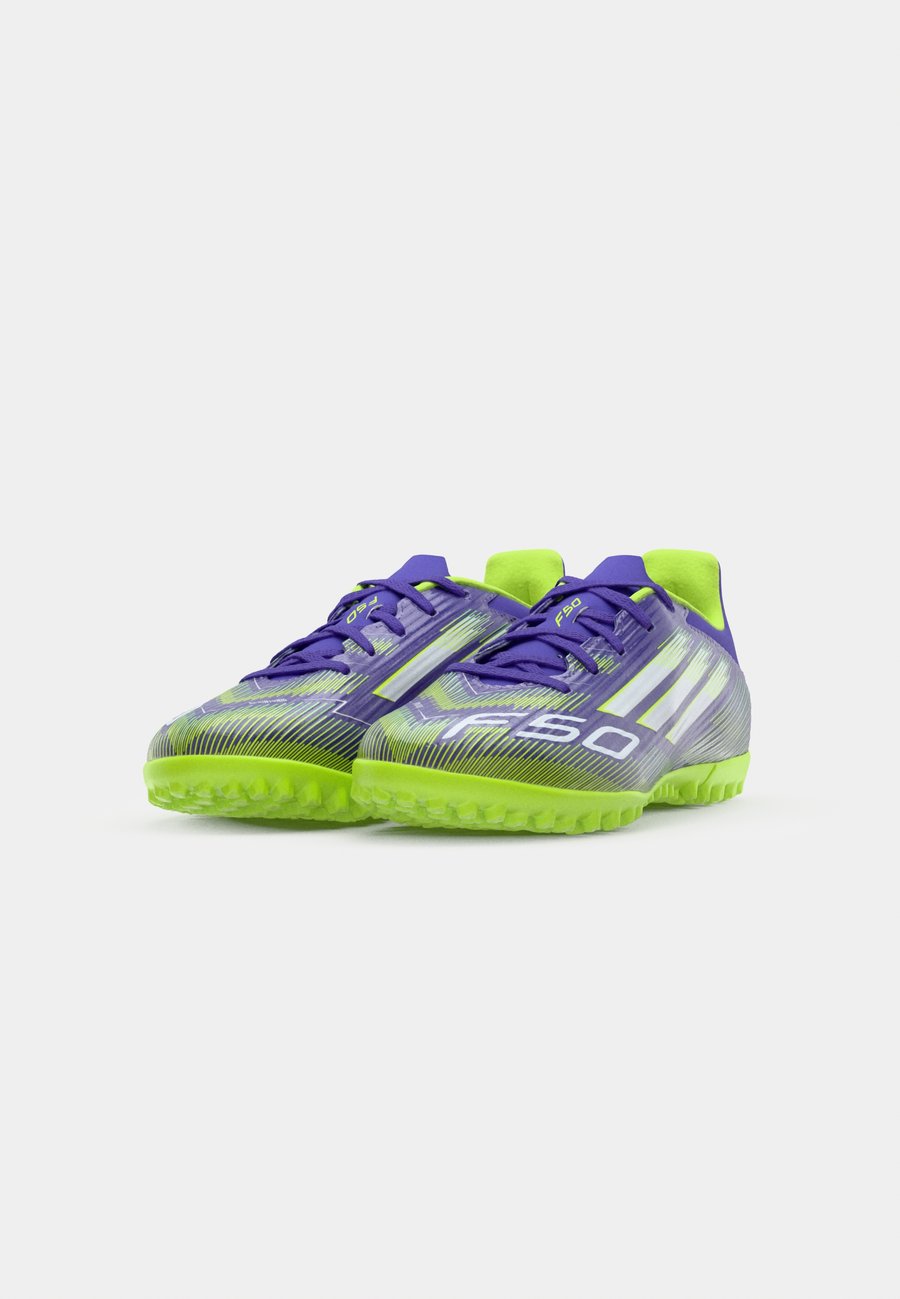 Кроссовки Adidas Performance F50 CLUB TURF FOOTBALL BOOTS, Purple Rush/Footwear White/Lucid Lemon/Purple — фото 4