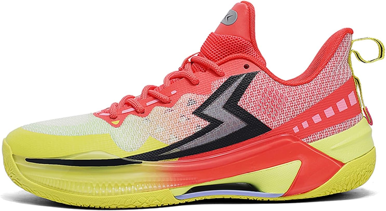 

Мужские кроссовки с круглым носком из сетчатого материала, дышащие, на шнуровке, модная толстая подошва, амортизирующие и противоскользящие, средней высоты, подходят для баскетбола, бега, фитнеса и тренировок Qaoterod, желтый