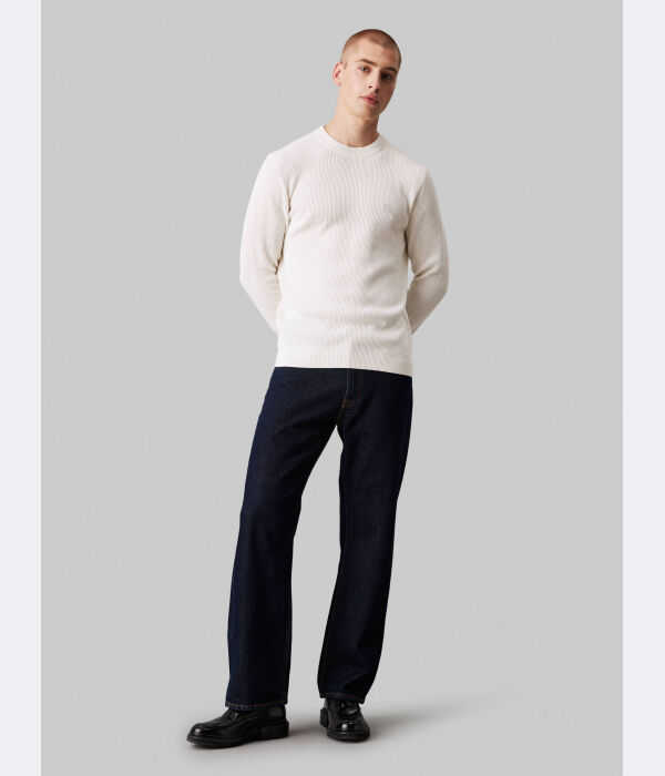 

Свитер мужской Calvin Klein Jeans облегающего кроя, экрю
