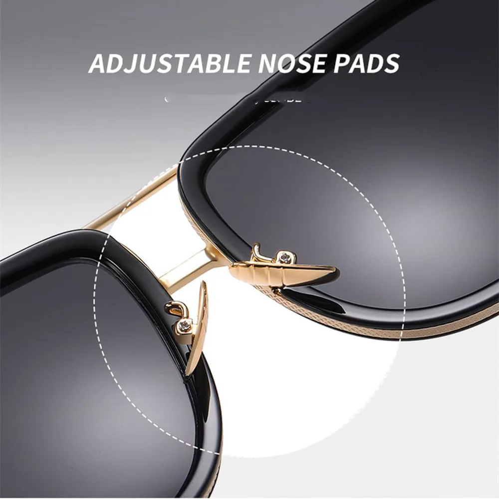 

Винтажные классические солнцезащитные очки в стиле стимпанк с двойным оправой для женщин и мужчин, качественные ретро-очки с зеркальными линзами HVTVTLA, C6