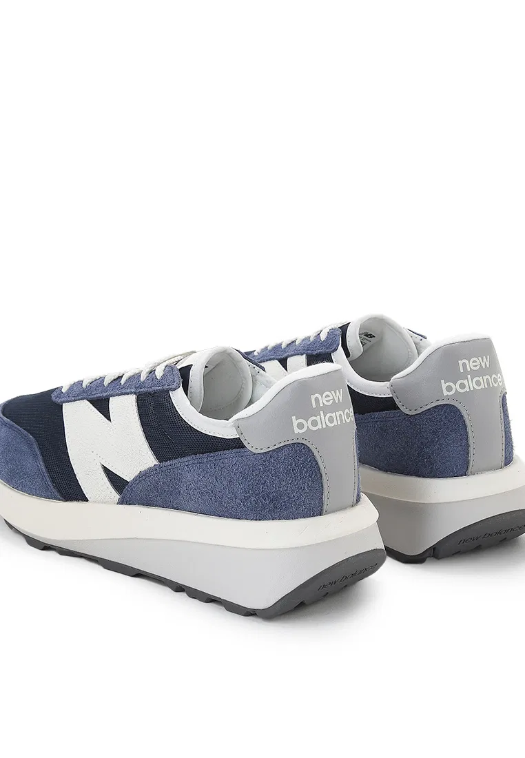 Кроссовки мужские спортивные, модель 370 New Balance, темно-синий — фото 3