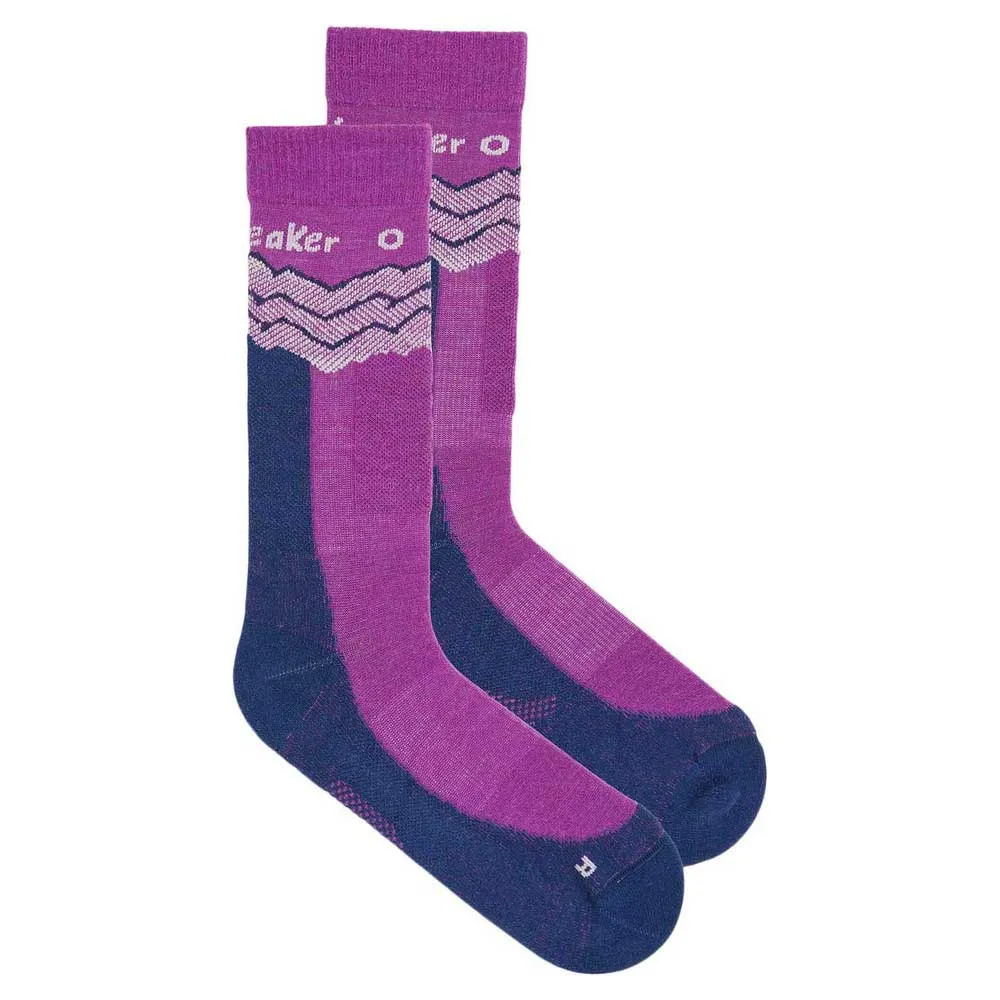 

Носки Icebreaker Merino Hike+ Medium Crew Across The Peaks, фиолетовый