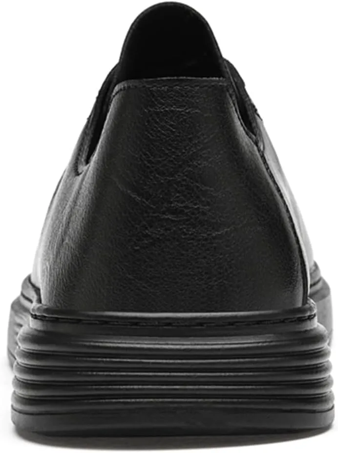 

Мужские оксфорды JiuQing с шнуровкой, кэжуал, модные, для формальных мероприятий, с нескользящей мягкой подошвой, черный