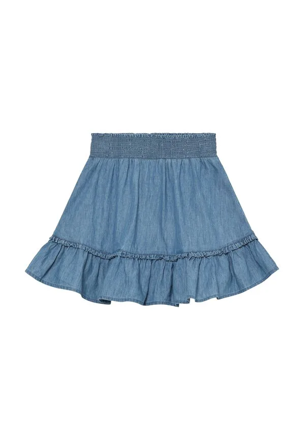 Юбка а-силуэта из шамбре Minymo, Faded Denim — фото 2