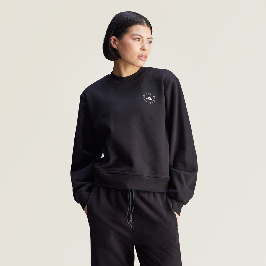 Свитер с капюшоном на молнии ADIDAS BY STELLA MCCARTNEY Athletic Sweatshirt, черный — фото 2
