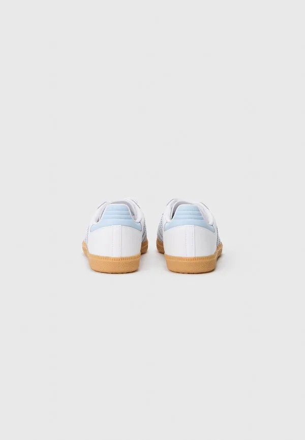 Кроссовки samba унисекс Adidas Originals, White/Crystal Sky/Gum — фото 3