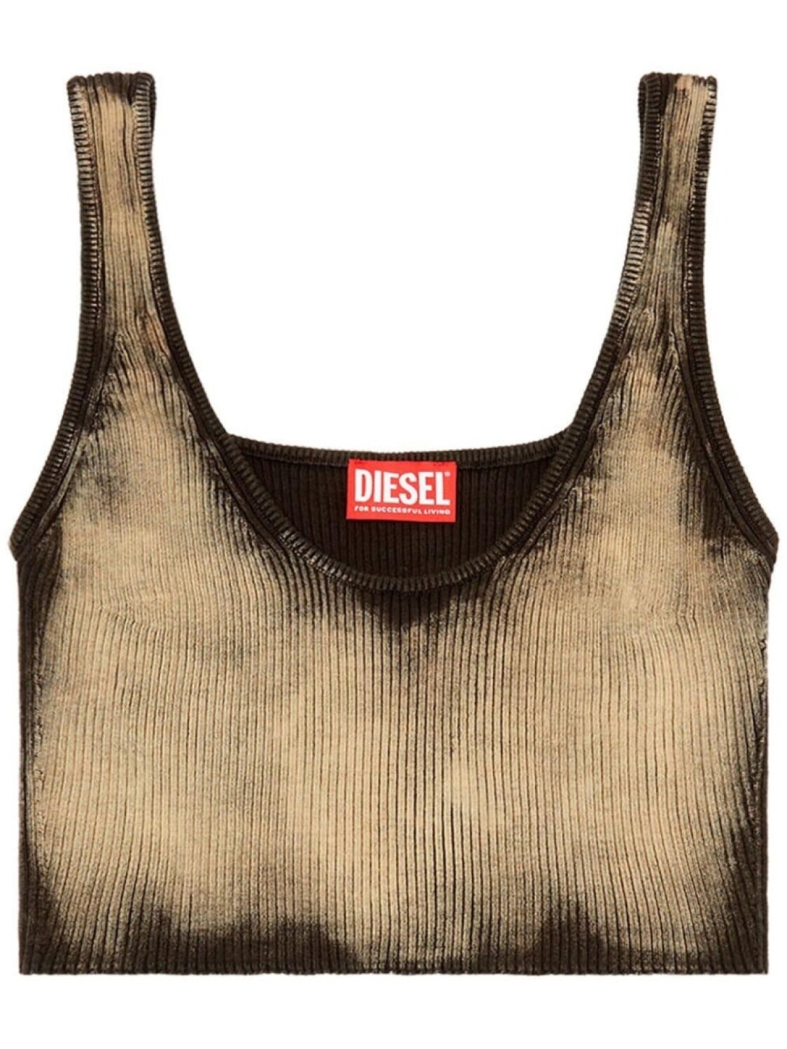

Diesel укороченный топ M-Deidra с выбеленным эффектом, нейтральный цвет