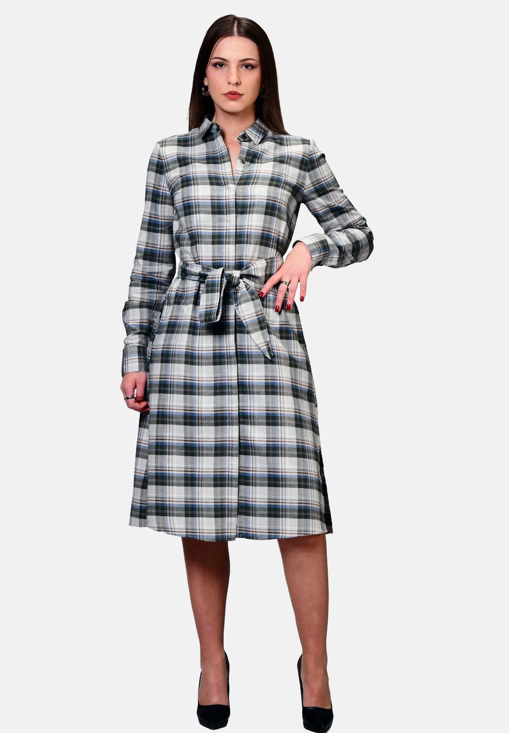 

Платье-рубашка CLASSIC PRINT Sangar, бежевый