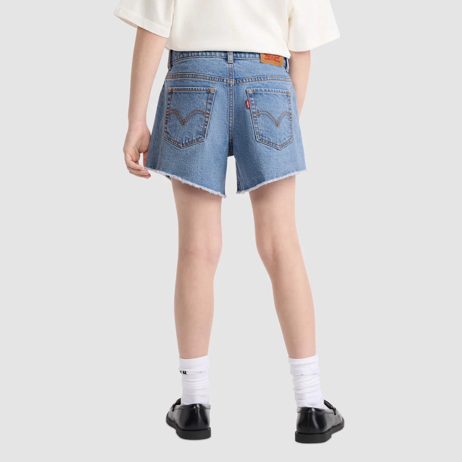 Джинсовые шорты A-Line для девочек 7-16 лет Levi's, Light Wash — фото 2